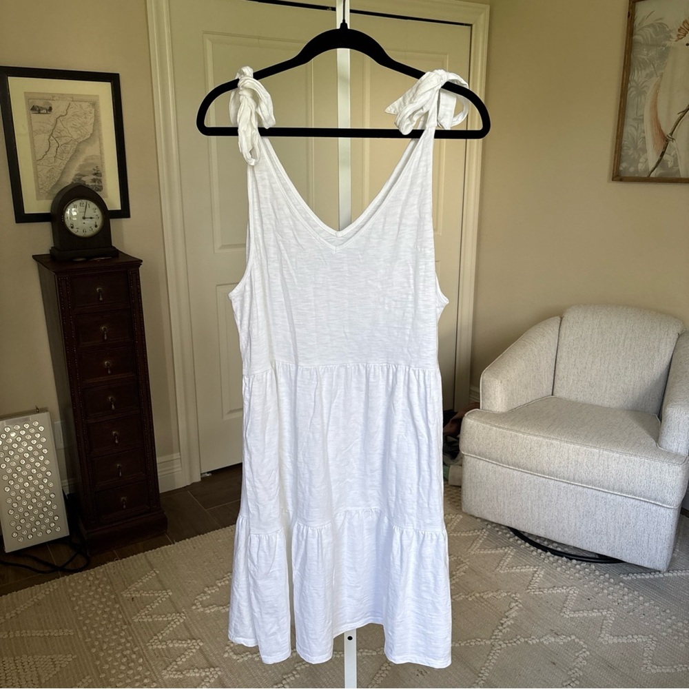 SOUTHERN TIDE White Sun Farer Nicole Tank Dress Swim Coverup Tiered Size XL